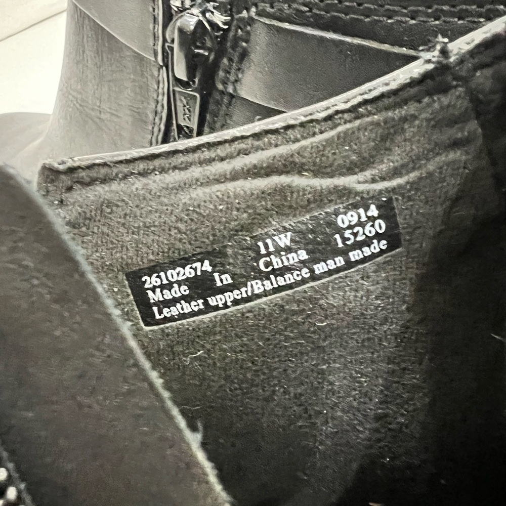 Clarks Black Ankle Booties with Buckle - Picture 11 of 11
